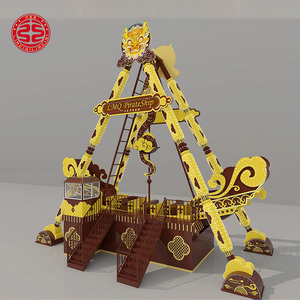Manège de fête foraine Bateau pirate en métal, équipement de terrain de jeu, chaise balançoire, jeux de <span class=keywords><strong>parc</strong></span> pour enfants - Product Image 6