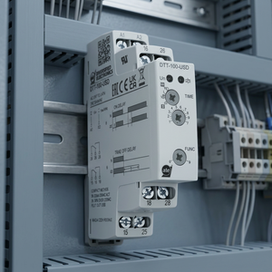 รีเลย์หน่วงเวลาแบบติดตั้งบนราง DIN รุ่น DTF-100-USD ของ ATC Diversified Electronics พร้อมคุณสมบัติการวนซ้ำ - Product Image 2