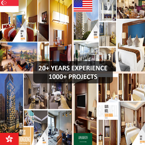 Modern 5-Star Single and King-Size Bedroom Furniture Sets with Wood <strong>Bedframe</strong> and Head Panel for Apartments and <strong>Hotel</strong> Rooms - Product Image 6