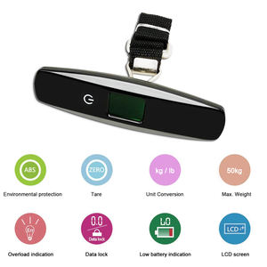 도매 터치 버튼 50KG 고정밀 디지털 수하물 저울 균형 가방 용 전자 휴대용 계량 수하물 저울 - Product Image 3