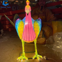 SGTL26 Fine Art Peacock Lantern Chinesische Tier laterne im Freien für Patio Decor Festival Holiday