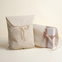 Pochette en coton personnalisée avec logo sérigraphié pour boucles d'oreilles, rangement de bijoux et d'articles dentaires, emballage cadeau en toile, sac enveloppe