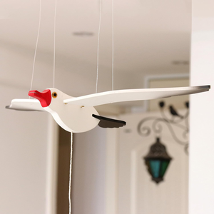 Décoration suspendue <span class=keywords><strong>mobile</strong></span>, décor nautique, décorations d'oiseaux pour la chambre d'enfant, idéal pour la terrasse, le balcon, les mariages, les fêtes, jouets en <span class=keywords><strong>bois</strong></span> en forme de mouettes volantes - Product Image 2