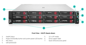 HPE robuste DL380 Gen10 Plus 24SFF avec processeur Intel Xeon Gold 5412U 64 Go DDR4 2*800W MR216i-a en stock DL380 Gen10 Plus - Product Image 4