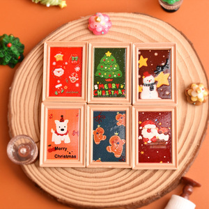 Charmes <span class=keywords><strong>en</strong></span> résine de la série de Noël, vente chaude, miniatures de nourriture, ensemble de jeu pour accessoires de bricolage, <span class=keywords><strong>bonhomme</strong></span> de neige, homme <span class=keywords><strong>en</strong></span> <span class=keywords><strong>pain</strong></span> <span class=keywords><strong>d</strong></span>'épices, <span class=keywords><strong>d</strong></span>écorations de Noël - Product Image 6