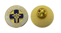 Personaliza tu Pin de Enfermería con el Logotipo de la Escuela, el Año de Graduación o un Mensaje Personal - Aleación de Zinc Plateada con Esmalte Suave
