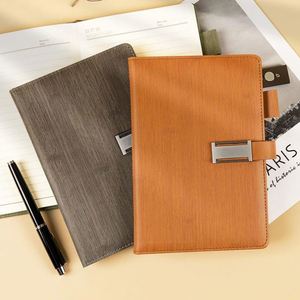 <b>A5</b> PU Leather Business Office Notebook Hardcover <b>Notepad</b> with Button Customizable Logo - Product Image 6