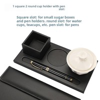 Carpeta Magnética A4 de Cuero PU con Clip, Bloc de Notas, Impresión UV con Bronceado, Menús de Hotel, Reuniones de Negocios SKU-F-1653