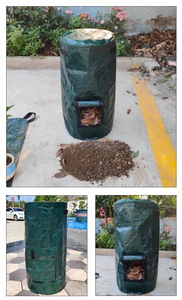 Sac de compostage épais en PE, respirant, imperméable et scellé, bac <span class=keywords><strong>à</strong></span> compost de jardin pour la plantation en <span class=keywords><strong>extérieur</strong></span>, pot de jardinage domestique - Product Image 3