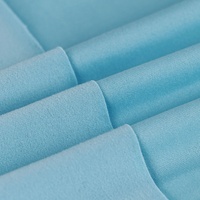 Tissu tricoté 95 % polyester 5 % élasthanne 170 GSM, soie de lait brossée simple, prix de gros, pour t-shirts, jupes, pyjamas, gilets d'été