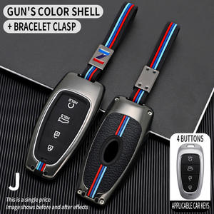 Étui pour clé de voiture en alliage de zinc pour Hyundai Tucson Nx4 2020 2021 2022 2023 Accessoires Porte-clés Protection automobile Pièces de style - Product Image 6