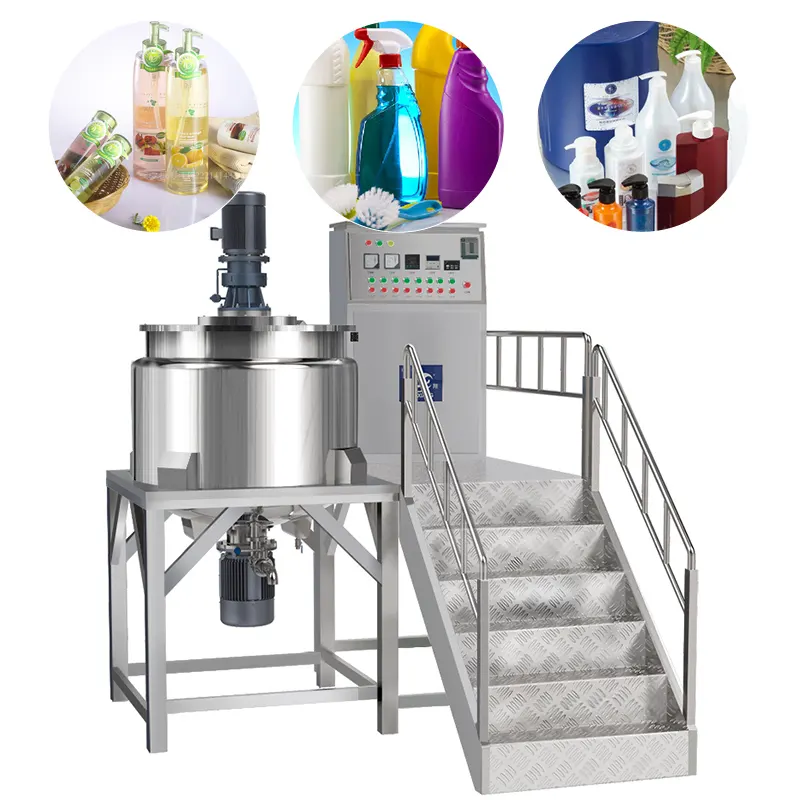 Yuxiang liquid soap cosmetic product automatic making machine liquid detergent production line