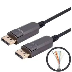 Hot Sale 8K @ 60Hz, unterstützt HBR10, HDCP 1.4 benutzer definierte Länge Gepanzertes DP1.4 Active Optical Cable