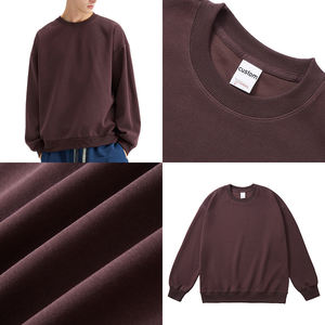 Sudadera Unisex Oversize Personalizada con Cuello Redondo y Logotipo Estampado en Relieve, Lavado Enzimático, Alta Calidad, Primavera, Venta al por Mayor - Product Image 3