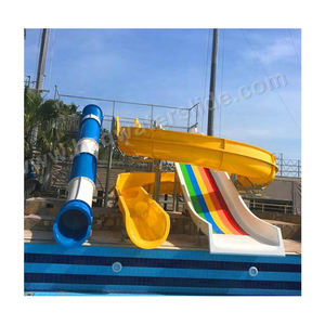 Glissière d'eau personnalisée commerciale pour hôtels de villégiature Glissière de <span class=keywords><strong>piscine</strong></span> pour adultes <span class=keywords><strong>Tunnel</strong></span> pour enfants Corps en fibre de verre pour parcs aquatiques résidentiels - Product Image 3