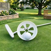 Coupe de golf en ABS avec 6 trous de drainage, logo personnalisé, pour putting green XINGYANG GPS09 8x6 pouces, écologique, pour mini-parcours de golf de jardin