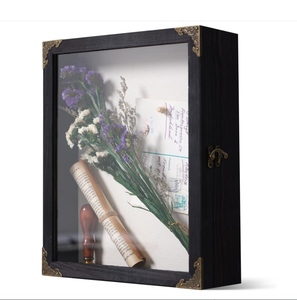 Boîte à souvenirs murale en bois massif encastrée pour la décoration créative <span class=keywords><strong>de</strong></span> photos <span class=keywords><strong>de</strong></span> famille et <span class=keywords><strong>de</strong></span> souvenirs. - Product Image 5
