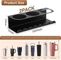 Support magnétique pour gobelet Stanley pour réfrigérateur, support pour bouteille d'eau pour Stanley 30 et 40 oz et organisateur de gobelets pour la cuisine