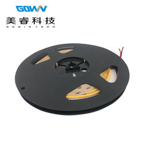 हाई ब्राइटनेस 9 w/m ip20 cob एलईडी स्ट्रिप लाइट बीम 12v 24vdc लचीली आवाज और ऐप कंट्रोल ip65 रेटिंग - Product Image 1