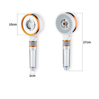 Pommeau de Douche Chromé Écologique à Double Filtration avec Installation Murale Facile et Garantie de 3 Ans pour Salle de Bain