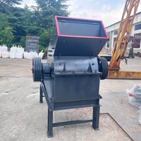 Concasseur à marteaux mobile, équipement de traitement des minerais, machine de concassage à marteaux pour mine d'or