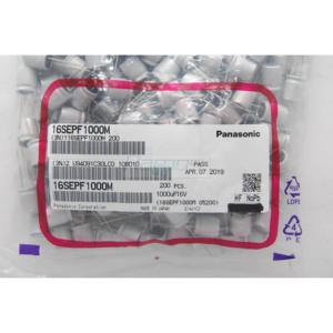 16SEPF1000M Lot de 200 pièces, nouveaux condensateurs électrolytiques en aluminium 1000mF 16V, directement du fabricant du Japon - Product Image 1