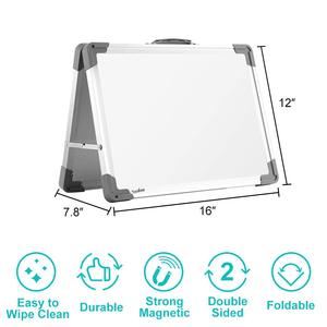 Sublima Interactive Classroom Whiteboard Fridge-Magnetic Dry Erase Board with Easy Wiping Write <strong>Tabletop</strong> <strong>Easel</strong> Dry Erase Marker - Product Image 2