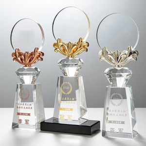 <span class=keywords><strong>Hyper</strong></span> Crafts Custom K9 Flower Base Trofeo para Premios Medallas Placas - Product Image 1