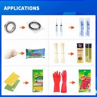 Machine d'emballage d'oreiller de chignon horizontal pour Pita Croissant pain grillé pochette en film plastique scellage pour emballage de pain croissant
