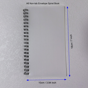 Etichetta personalizzata in plastica di dimensioni personali A6 fondi risparmio sfida Planner nero spirale agende di risparmio Tabbed in contanti - Product Image 3