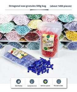 Perles de cire à sceller octogonales de couleurs assorties, scellées à chaud, pour scrapbooking, papeterie et cadeaux, emballage de détail, <span class=keywords><strong>prix</strong></span> d'usine - Product Image 6