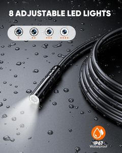 Industrial High-resolution 1080P 8mm 8LED Light Display Usb Inspection <b>Camera</b>, Suitable <b>for</b> Android and <b>PC</b> N43 <b>Camera</b> - Product Image 3