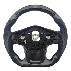 New Product <b>Explosion</b> LED Carbon Fiber Perforated Leather Steering Wheel for Toyota GR Supra Car Steering Wheel - Product Image 1