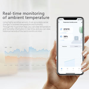 Manufacturer 2026 Tuya Mini Zigbee Temperature and Humidity Sensor LCD Display Temperature Humidity ZB-192 - Product Image 5