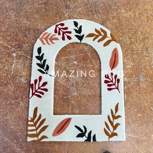 Più Design di lusso fustellato tappeto di qualsiasi forma a mano Tufted <span class=keywords><strong>cotone</strong></span> supporto bagno <span class=keywords><strong>cucina</strong></span> spiaggia di lusso acrilico Die taglio quadrato - Product Image 1