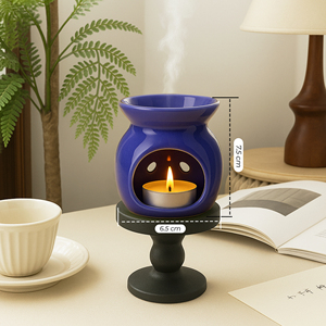 OEM Ceramic Aroma Diffuser <b>Gift</b> <b>Set</b> with Lavender Fragrance Oil and Tealight <b>Candle</b> Elegant Home Fragrance Decor <b>Gift</b> - Product Image 2