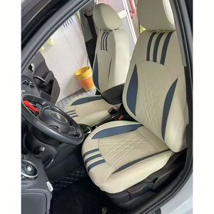 Ensemble complet de 5 pièces de housses de siège de luxe en fourrure à motif litchi pour Mercedes-Benz Vito V-Class, pour sièges de style véhicule d'origine - Product Image 5