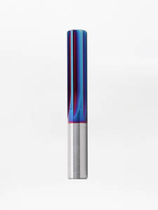 Alesatore in Acciaio al Tungsteno con Rivestimento Nano Blu Super Duro 68 Gradi, Alta Precisione H7, Scanalatura Dritta - Product Image 1
