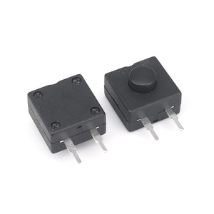 12*12mm on off đèn pin chuyển đổi màu đen nhỏ Micro chuyển 3 chân 3 chân thẳng chân đẩy nút chuyển đổi - Product Image 5