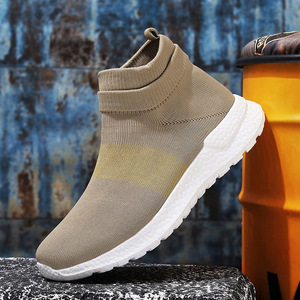 Calzado Deportivo Casual para Hombre, Talla Grande, Estilo Clásico, Color Negro Sólido, Transpirable, de Caña Alta, para Parejas - Product Image 2
