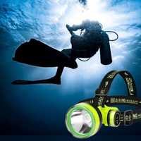 Lampe frontale de plongée haute intensité, lampe torche à LED longue durée, haute puissance, étanche IP65, lampe frontale de camping