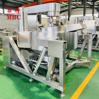 Mélangeur planétaire MBC 200l 500l à agitation automatique industrielle pour sauce chili nougat riz frit au sucre