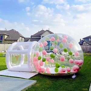 Dôme gonflable portable pour enfants avec ballons, pour fêtes, photos, extérieur, jardin, tente à bulles gonflable - Product Image 2