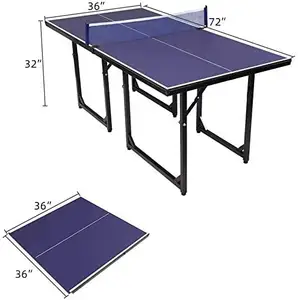 2023 meja tenis meja lipat portabel gaya baru untuk permainan Pingpong dalam dan luar ruangan