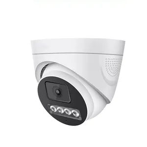8MP视频音频安全圆顶炮塔闭路电视高清4k安全摄像机POE IP摄像机带彩色夜视