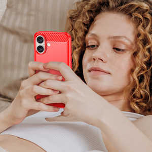 เคสโทรศัพท์แบบบางเนื้อนิ่มทำจากคาร์บอนไฟเบอร์เนื้อด้านกันตกสีบริสุทธิ์เคสมือถือสำหรับ iPhone 16 15 14 - Product Image 5