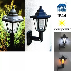 Lampe solaire LED d'extérieur en plastique pour jardin, hexagonale, style vintage, pour pelouse, indice de protection IP54, à insérer dans le sol ou à fixer au mur - Product Image 2