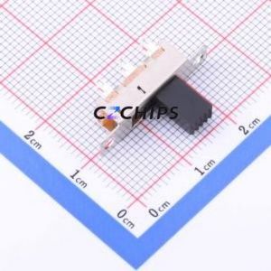 SS-22J08-G080 Slide Switch Through hole Component (THT) Switch Double Pole Double Throw Rectangle Pin Header Solder Tab 24mm - Product Image 1