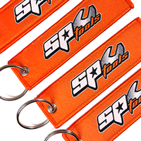 Promotion Porte-clés personnalisé en tissu brodé, style Jet Tag, thème Anime