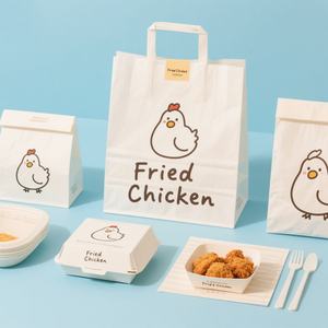 All'ingrosso LOGO personalizzato usa e getta in cartone per alimenti imballaggi di pollo fritto patatine fritte <span class=keywords><strong>Burger</strong></span> <span class=keywords><strong>Box</strong></span> a prova di olio hamburger da portare fuori - Product Image 4